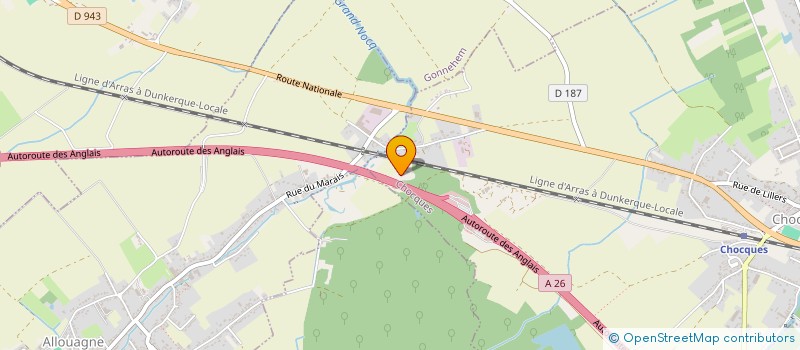 localisation de l'entreprise MADAME VALENTINE COEUILLET  CHOCQUES