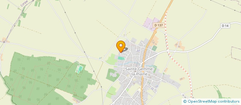 localisation de l'entreprise MADAME VALENTINE COSSAIS  SAINTE-GEMME-LA-PLAINE