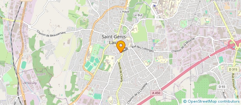 localisation de l'entreprise MADAME VALENTINE COURBIERE  SAINT-GENIS-LAVAL