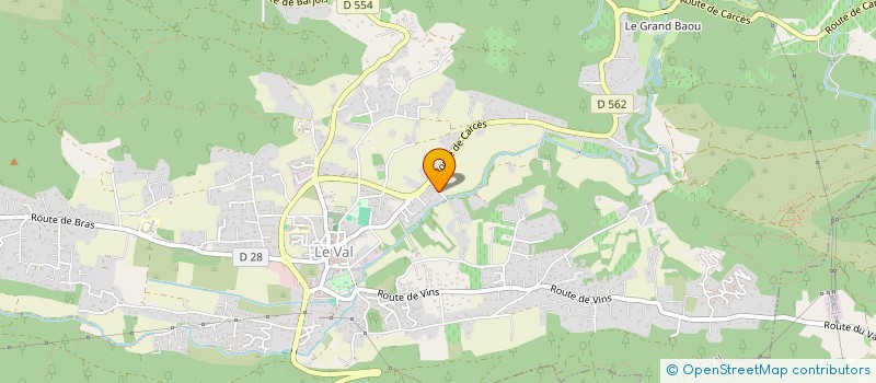 localisation de l'entreprise MADAME VALENTINE COUTURIER  LE VAL