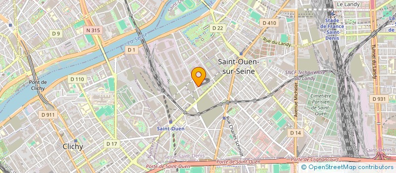 localisation de l'entreprise MADAME VALENTINE DE BOURSETTY à SAINT-OUEN-SUR-SEINE