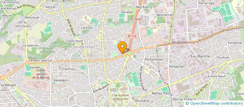 localisation de l'entreprise MADAME VALENTINE DECOSSIN  BREST