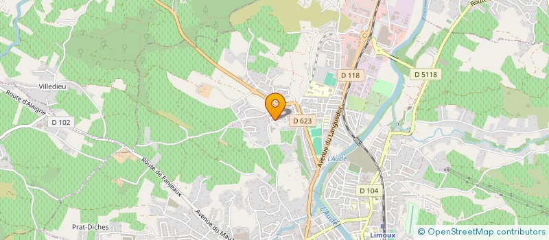 localisation de l'entreprise MADAME VALENTINE DELGADO à LIMOUX
