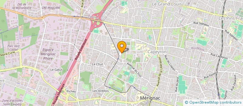 localisation de l'entreprise MADAME VALENTINE DOYE  MERIGNAC