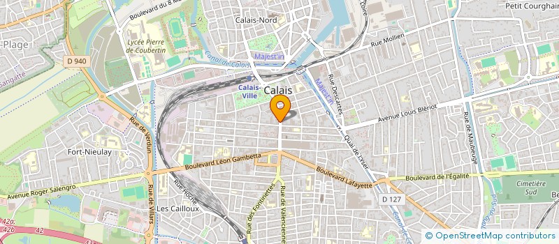 localisation de l'entreprise MADAME VALENTINE DRIN  CALAIS