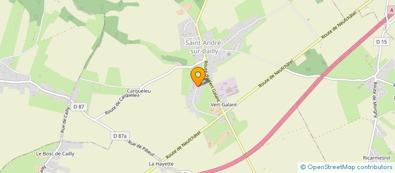 localisation de l'entreprise MADAME VALENTINE DUDEZERT  SAINT-ANDRE-SUR-CAILLY