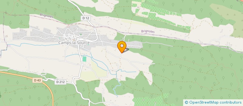 localisation de l'entreprise MADAME VALENTINE DUNAND  CAMPS-LA-SOURCE