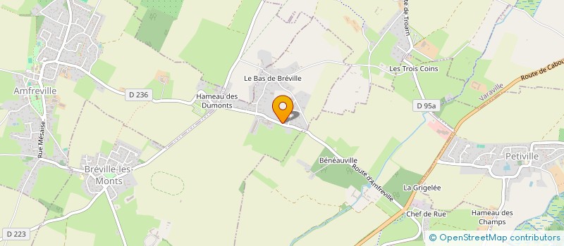 localisation de l'entreprise MADAME VALENTINE DUPREZ  BREVILLE-LES-MONTS