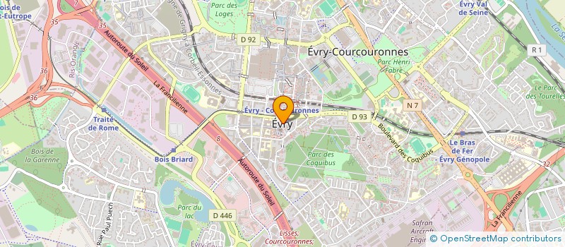 localisation de l'entreprise MADAME VALENTINE DUVAL  EVRY-COURCOURONNES