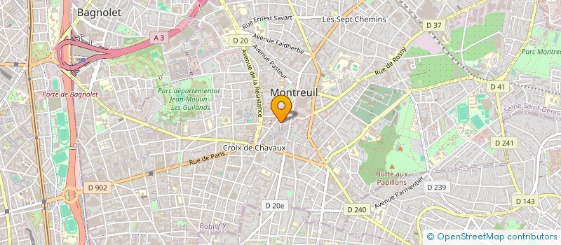localisation de l'entreprise MADAME VALENTINE EYENGA à MONTREUIL