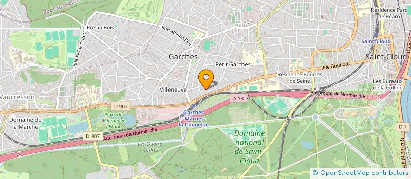 localisation de l'entreprise MADAME VALENTINE FERRAND  GARCHES