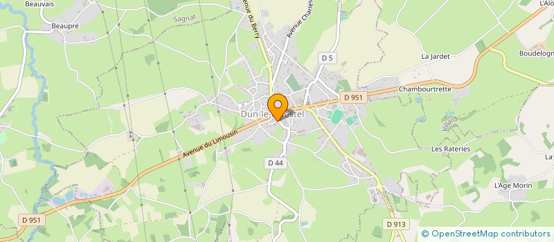 localisation de l'entreprise MADAME VALENTINE FEUGERE  DUN-LE-PALESTEL