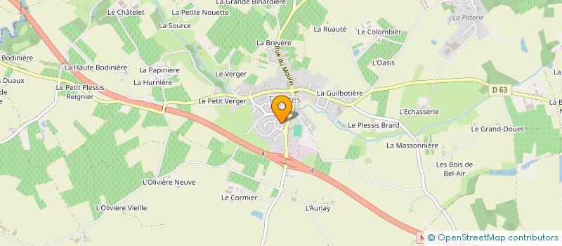 localisation de l'entreprise MADAME VALENTINE FEVRIER  SEVREMOINE