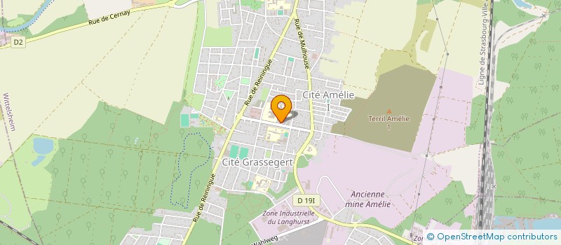 localisation de l'entreprise MADAME VALENTINE FLUHR  WITTELSHEIM