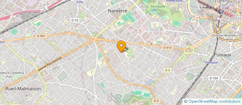 localisation de l'entreprise MADAME VALENTINE FRIED à NANTERRE