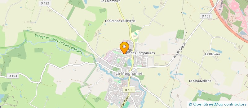 localisation de l'entreprise MADAME VALENTINE FROGER  LONGUENEE-EN-ANJOU