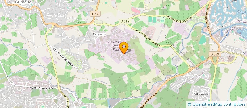 localisation de l'entreprise MADAME VALENTINE GAUCHER  GRIMAUD