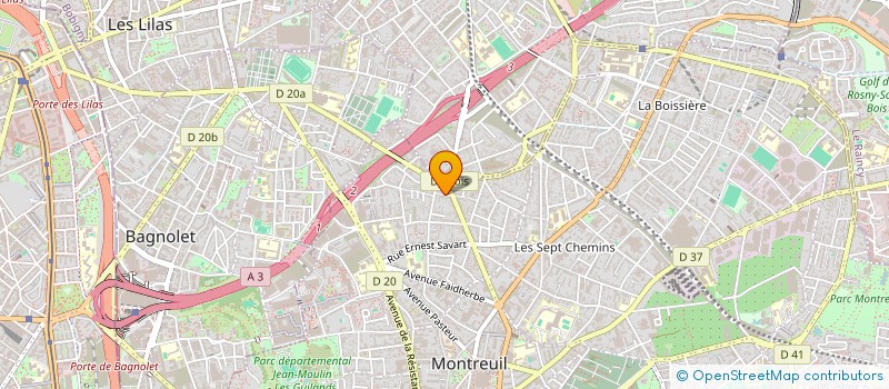 localisation de l'entreprise MADAME VALENTINE GENY à MONTREUIL