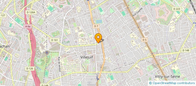 localisation de l'entreprise MADAME VALENTINE GIRET  VILLEJUIF