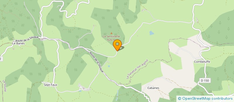 localisation de l'entreprise MADAME VALENTINE GLEIZES  LA SALVETAT-SUR-AGOUT