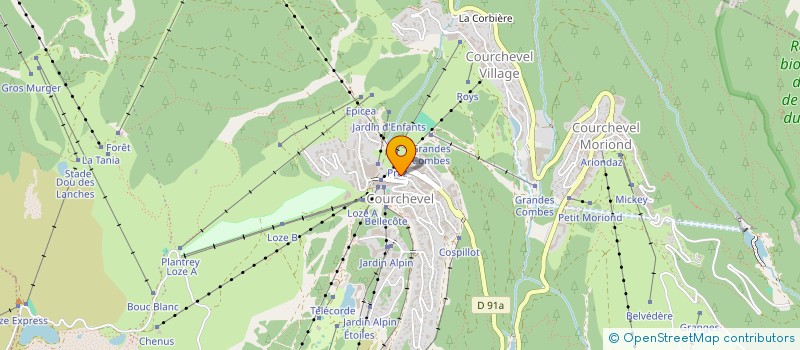 localisation de l'entreprise MADAME VALENTINE GLUTRON à COURCHEVEL