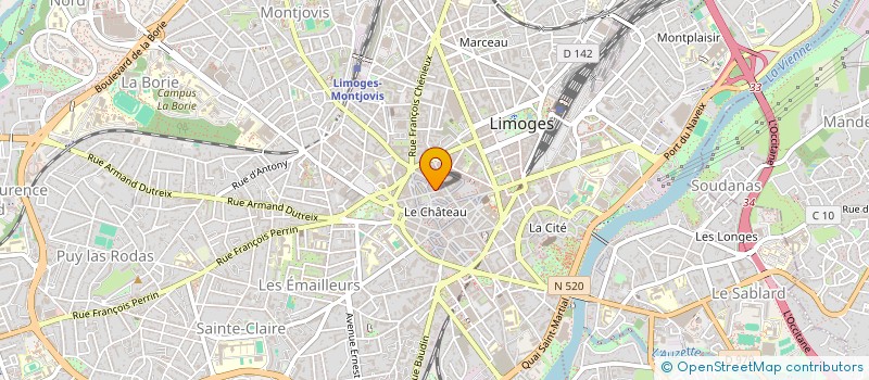 localisation de l'entreprise MADAME VALENTINE GRAILLE  LIMOGES