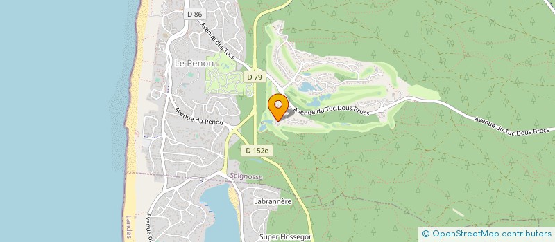 localisation de l'entreprise MADAME VALENTINE HALLOY  SEIGNOSSE