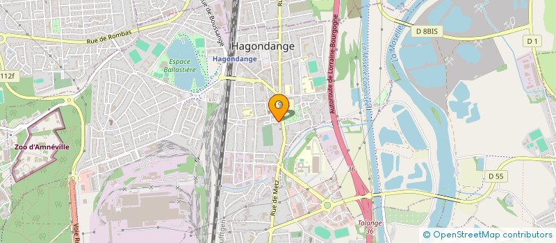 localisation de l'entreprise MADAME VALENTINE HOURNAU  HAGONDANGE