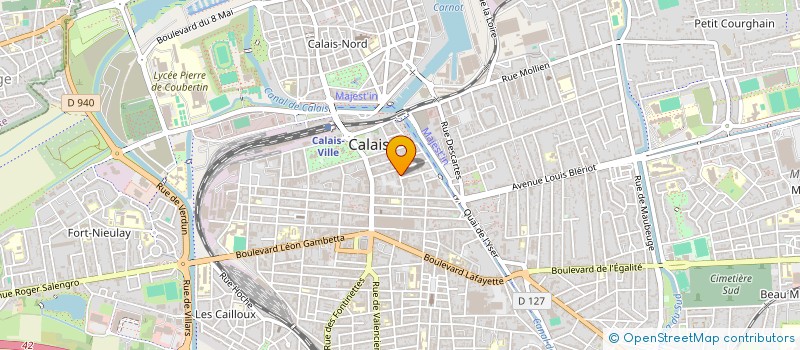 localisation de l'entreprise MADAME VALENTINE HUET  CALAIS