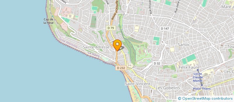 localisation de l'entreprise MADAME VALENTINE JEANNE  SAINTE-ADRESSE