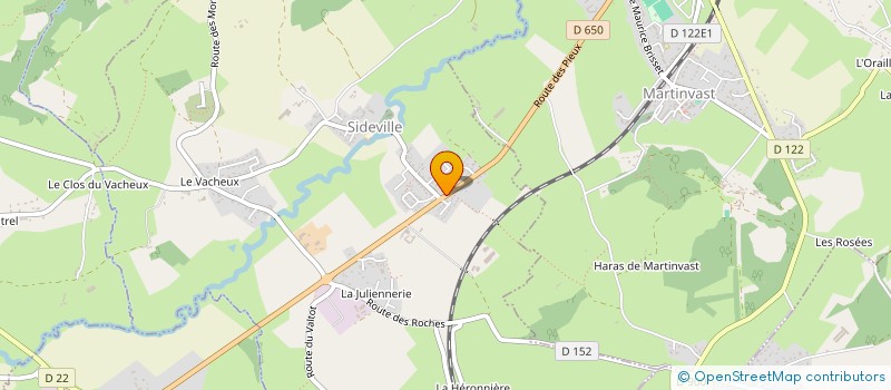 localisation de l'entreprise MADAME VALENTINE LACOMME  SIDEVILLE