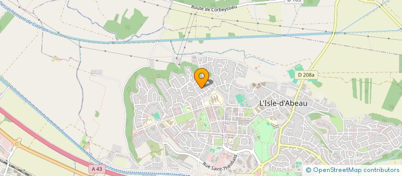 localisation de l'entreprise MADAME VALENTINE LAFON  L'ISLE-D'ABEAU