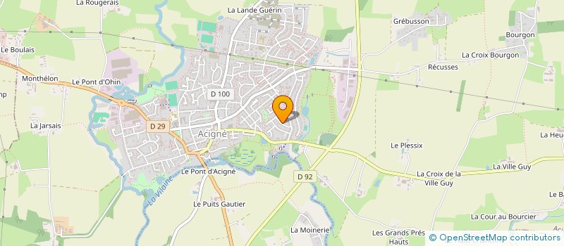 localisation de l'entreprise MADAME VALENTINE LAMIRAL  ACIGNE