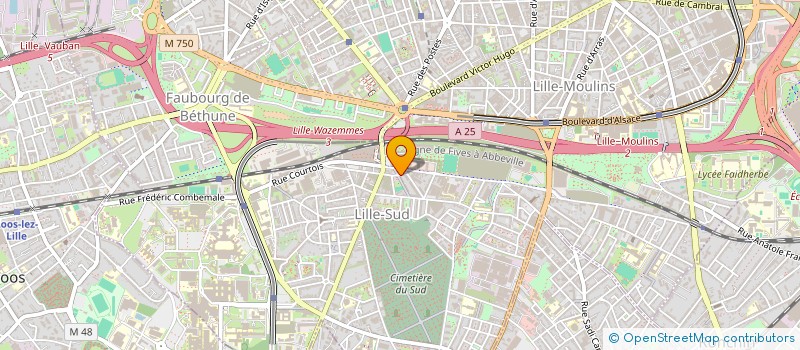 localisation de l'entreprise MADAME VALENTINE LEBRUN  LILLE