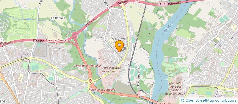 localisation de l'entreprise MADAME VALENTINE LEPAGE  LA CHAPELLE-SUR-ERDRE