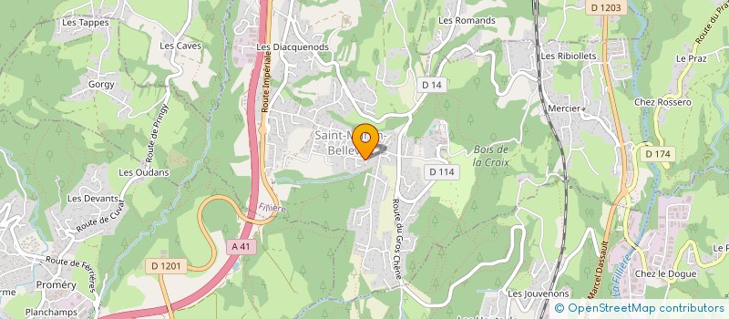 localisation de l'entreprise MADAME VALENTINE LOMBARD  SILLINGY