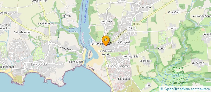 localisation de l'entreprise MADAME VALENTINE LOUET à GUIDEL