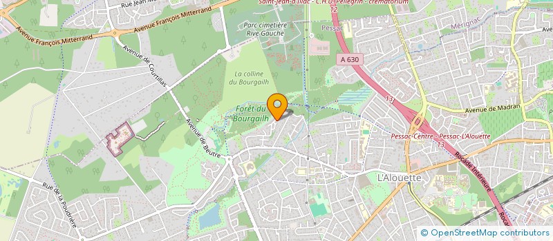 localisation de l'entreprise MADAME VALENTINE LOUIN à PESSAC