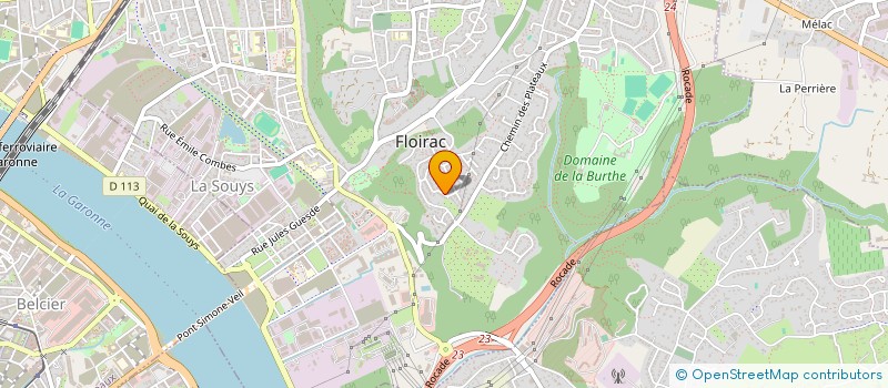 localisation de l'entreprise MADAME VALENTINE LOUKOMBO SENGA  FLOIRAC