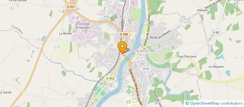 localisation de l'entreprise MADAME VALENTINE MADRIAS  CONFOLENS