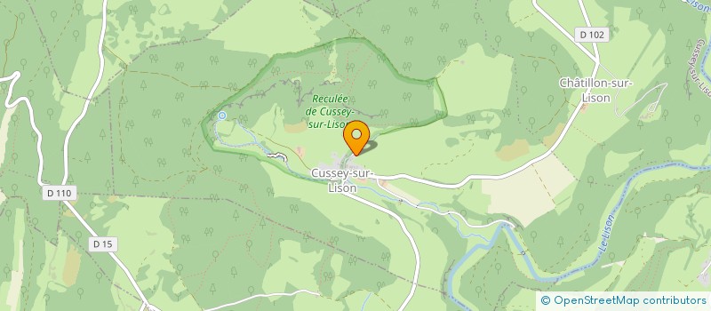 localisation de l'entreprise MADAME VALENTINE MALAVAUX  CUSSEY-SUR-LISON