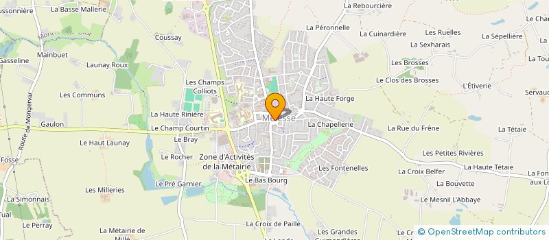 localisation de l'entreprise MADAME VALENTINE MANON  LA MEZIERE