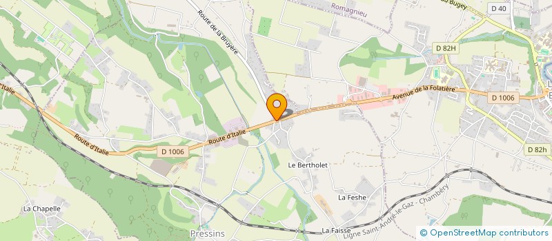 localisation de l'entreprise MADAME VALENTINE MARANDON  PRESSINS