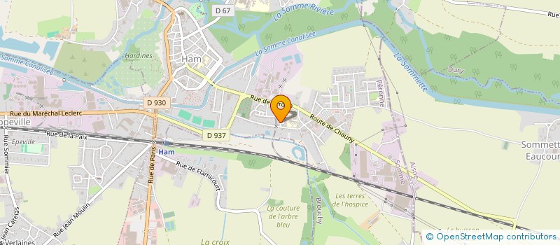 localisation de l'entreprise MADAME VALENTINE MARCINIAK  HAM