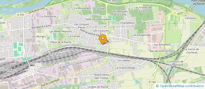 localisation de l'entreprise MADAME VALENTINE MARTINS  CHAMBRAY-LES-TOURS