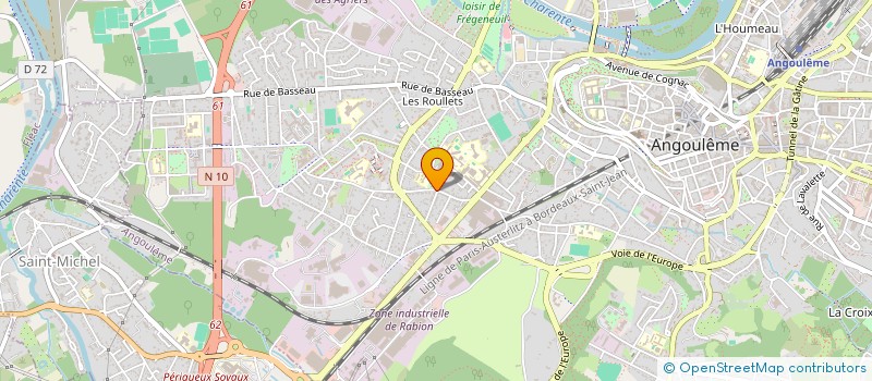 localisation de l'entreprise MADAME VALENTINE MARZAIS à ANGOULEME