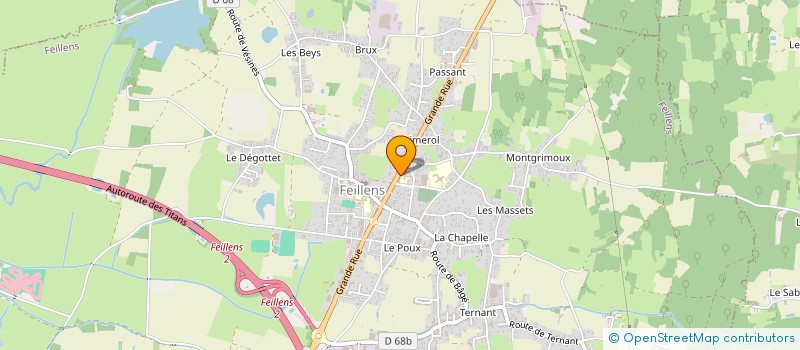 localisation de l'entreprise MADAME VALENTINE MERIGOT à FEILLENS