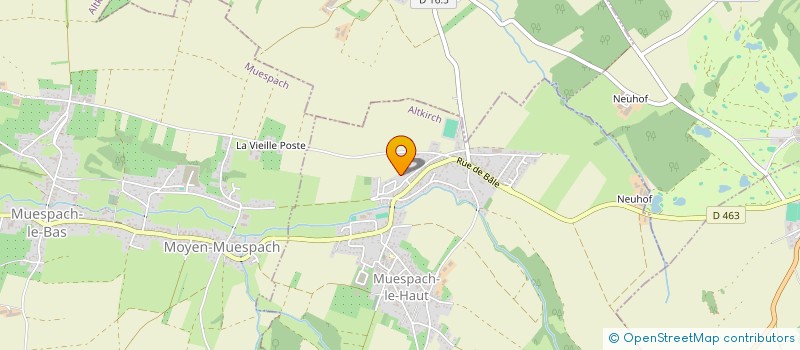 localisation de l'entreprise MADAME VALENTINE METZGER  MUESPACH-LE-HAUT