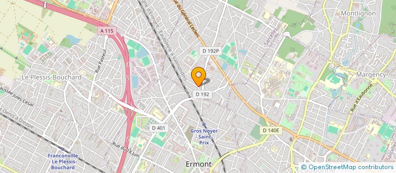 localisation de l'entreprise MADAME VALENTINE MICHEL à SAINT-PRIX