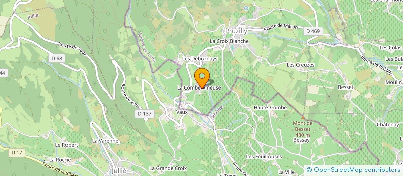 localisation de l'entreprise MADAME VALENTINE MILAN  PRUZILLY